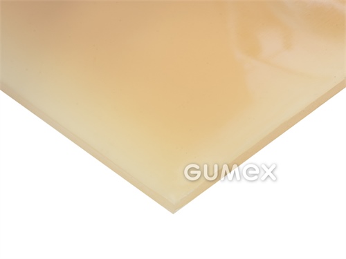 NP deska, tloušťka 1mm, 650x650mm, 78°ShA, PVC, +5°C/+40°C, transparentní žlutá